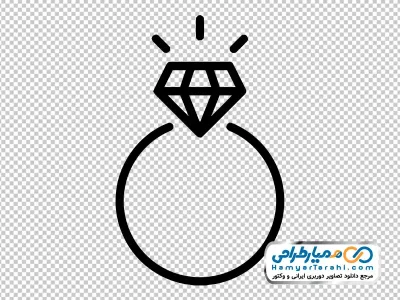 آیکون حلقه ازدواج با فرمت png