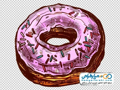 تصویر وکتوری دونات با فرمت png