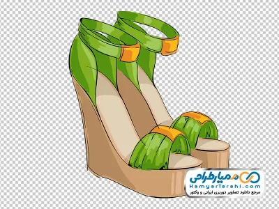 عکس وکتوری صندل پاشنه بلند زنانه با فرمت png