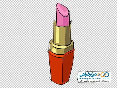 عکس وکتوری رژ لب صورتی با فرمت png