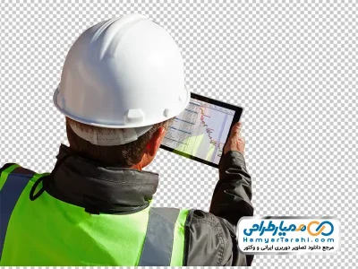 تصویر با کیفیت مهندس ساختمان با فرمت png