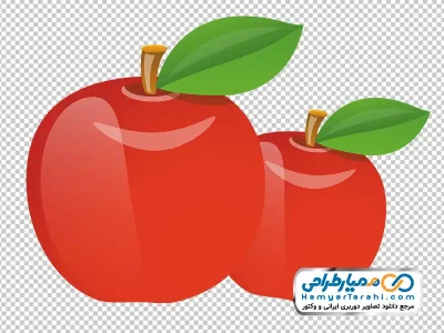 دانلود عکس وکتوری سیب قرمز
