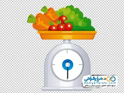تصویر وکتوری ترازوی آشپزخانه با فرمت png