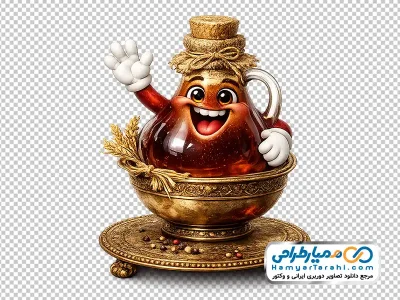 تصویر سرکه خندان سفره هفت سین با فرمت png