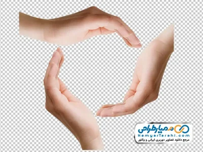تصویر png سه دست به شکل دایره