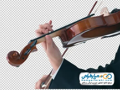 عکس با کیفیت مرد در حال نواختن ویولن با فرمت png