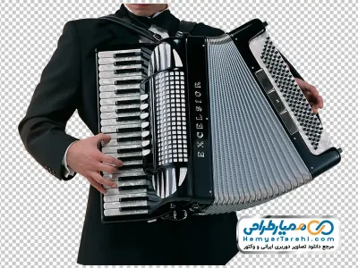 دانلود تصویر با کیفیت مرد در حال نواختن آکاردئون