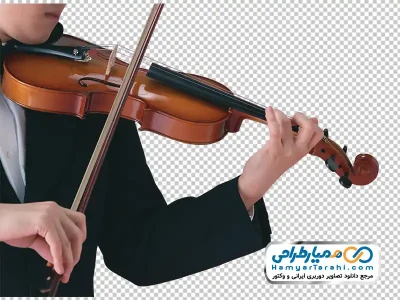 عکس مرد در حال نواختن ویولن با فرمت png