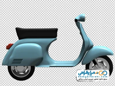 تصویر موتور سیکلت وسپا با فرمت png