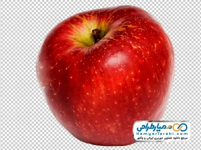 تصویر سیب قرمز با فرمت png