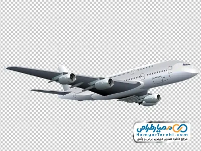 عکس وکتوری هواپیما در حال صعود با فرمت png