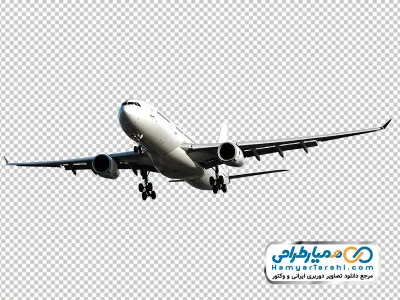 تصویر هواپیما در حال صعود با فرمت png