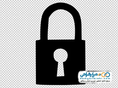 آیکون مشکی قفل