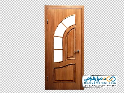 دانلود تصویر png درب داخلی آپارتمان با پنجره های شفاف