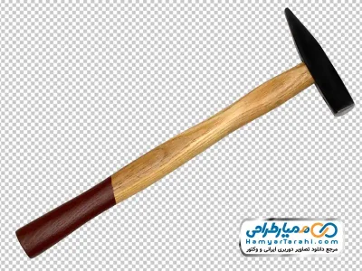 عکس چکش دسته چوبی با فرمت png