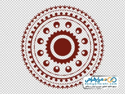 آیکون نقوش سنتی دایره ای با فرمت png