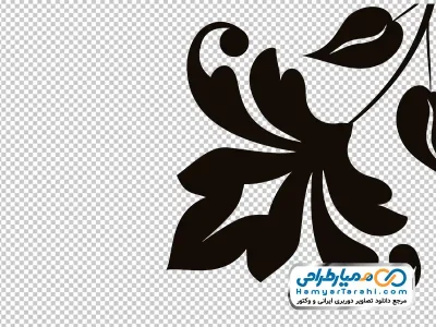دانلود عکس آیکون گل زینتی سیاه