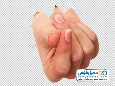 تصویر با کیفیت فشردن نوک انگشت اشاره و شصت با فرمت png