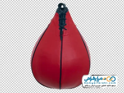 عکس با کیفیت توپ بوکس چرمی آویزان