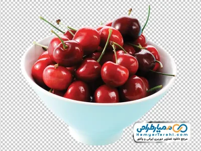 تصویر png گیلاس داخل کاسه