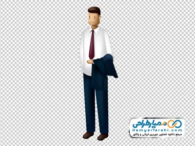 عکس وکتوری مرد با کت و شلوار
