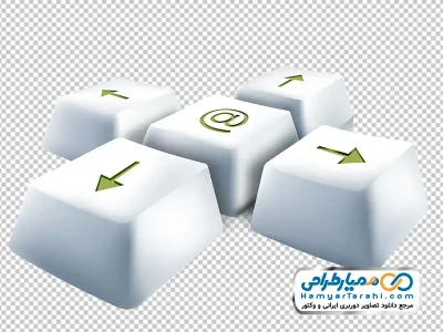 تصویر وکتوری کلیدهای جهت نمای کیبورد با فرمت png