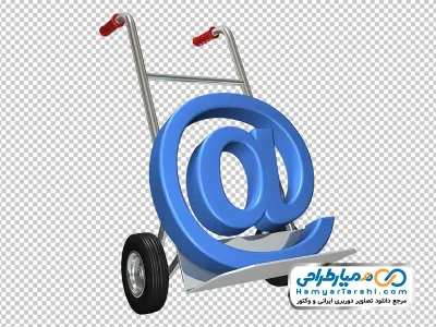 تصویر با کیفیت لوگو اینترنت روی چرخ باربری