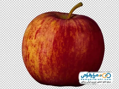 عکس با کیفیت سیب درختی قرمز با فرمت png