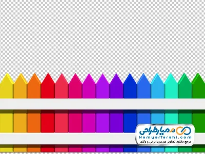 تصویر با کیفیت حصار چوبی رنگارنگ