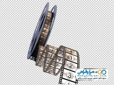تصویر با کیفیت حلقه فیلم با قرقره