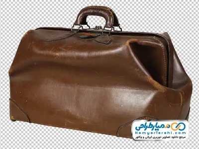تصویر با کیفیت کیف چرمی پزشکی قدیمی با فرمت png