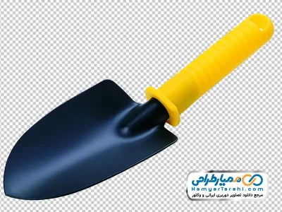 تصویر png بیلچه فلزی دسته زرد