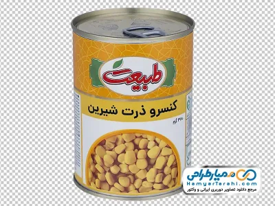 تصویر png کنسرو ذرت طبیعت