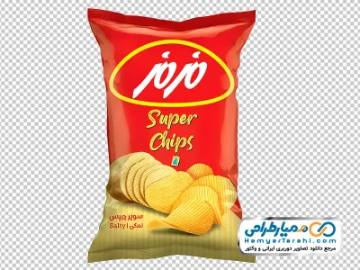 عکس بدون پس زمینه پاکت چیپس مزمز