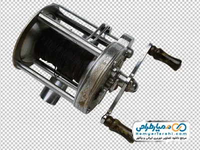 عکس با کیفیت قرقره ماهیگیری قدیمی