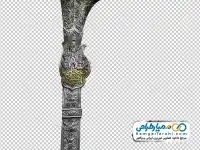 تصویر دوربری ستون قلمزنی ضریح امام حسین
