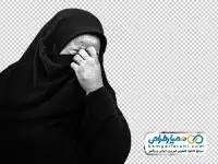 تصویر دوربری زن ایرانی در حال گریه کردن