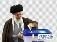 تصویر دوربری مقام معظم رهبری در انتخابات مجلس