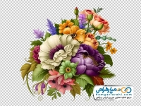 فایل png دسته گل عروس آبرنگی