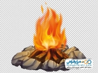 تصویر وکتوری هیزم روشن
