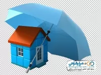 تصویر با کیفیت خانه زیر چتر