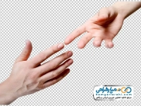تصویر دست دادن نماد دستی که در خواست کمک می کند