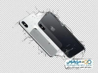 تصویر png گوشی iphone در آب