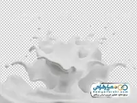 دوربری تصویر پاشیدن شیر