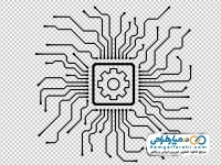 تصویر وکتوری اتصالات برد الکتریکی