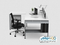 تصویر با کیفیت میز و صندلی اداری