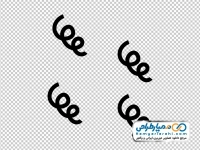 تصویر وکتوری خطوط فنری