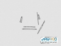 تصویر سیاه و سفید قلمو و رنگ روغن