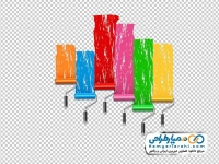 عکس وکتوری رنگ با قلمو غلطکی