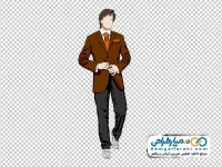تصویر وکتوری مانکن مرد با کت و شلوار